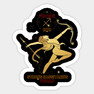 Strong Sagittarius woman Sticker